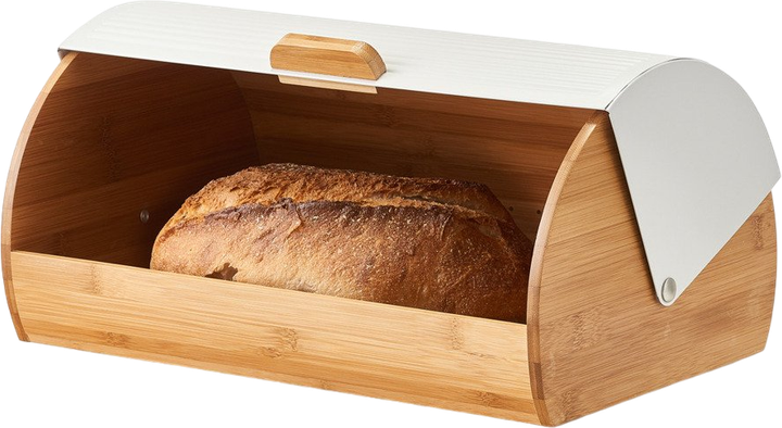 Chlebak Zeller bambusowy beżowo-biały 39 cm (4003368253664) - obraz 4