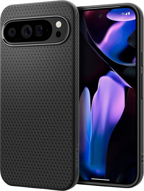 Etui Spigen Liquid Air dla Google Pixel 9 Pro XL Matte Black (ACS07716) - obraz 1