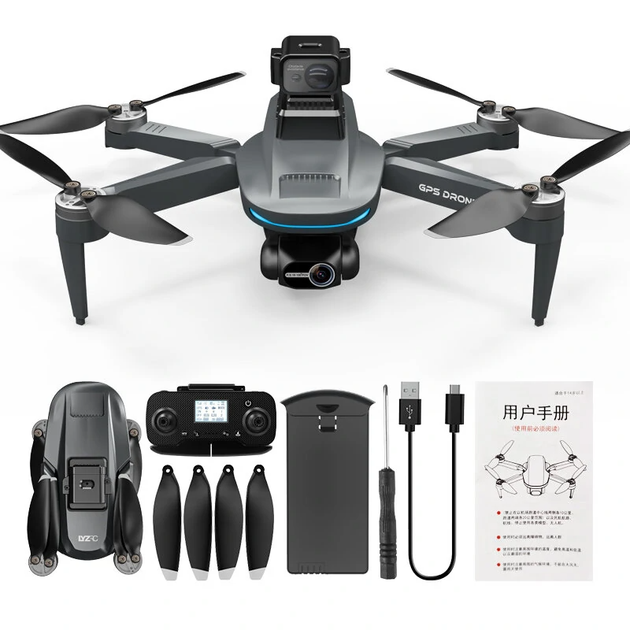 Квадрокоптер LYZRC L200 PRO MAX GPS 4K FPV дрон з 2-осьовим підвісом, EIS стабілізацією, безщітковими моторами, Follow Me, Optical Flow, 5G Wi-Fi, до 1,5 км, сумка в комплекті - Фото 2 Квадрокоптер LYZRC L200 PRO MAX GPS 4K FPV дрон з 2-осьовим підвісом, EIS стабілізацією, безщітковими моторами, Follow Me, Optical Flow, 5G Wi-Fi, до 1,5 км, сумка в комплекті - зображення 2