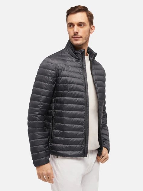 Пуховик зимовий короткий чоловічий Geox geom4525et3047f9137 56 Сірий (8056206606883) - зображення 3