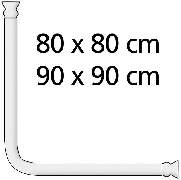 Uniwersalny drążek do zasłony prysznicowej Wenko Biały Ø 2.5 cm 70-165 cm (4008838192160) - obraz 6