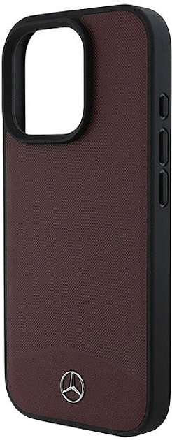 Панель Mercedes-Benz Textured And Plain Leather MagSafe для iPhone 16 PRO Red (MEHMP16L23RBARR) - зображення 2