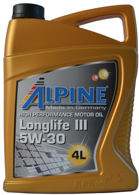 Моторна олива Alpine Longlife III C3 5W-30 4 л (4003774026647) - зображення 2