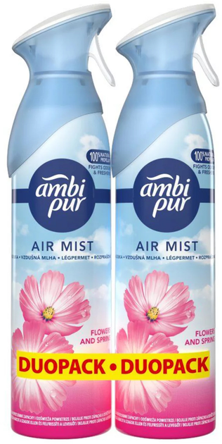 Odświeżacz powietrza Ambi Pur Flower and Spring 2x185 ml (8700216285780) - obraz 1