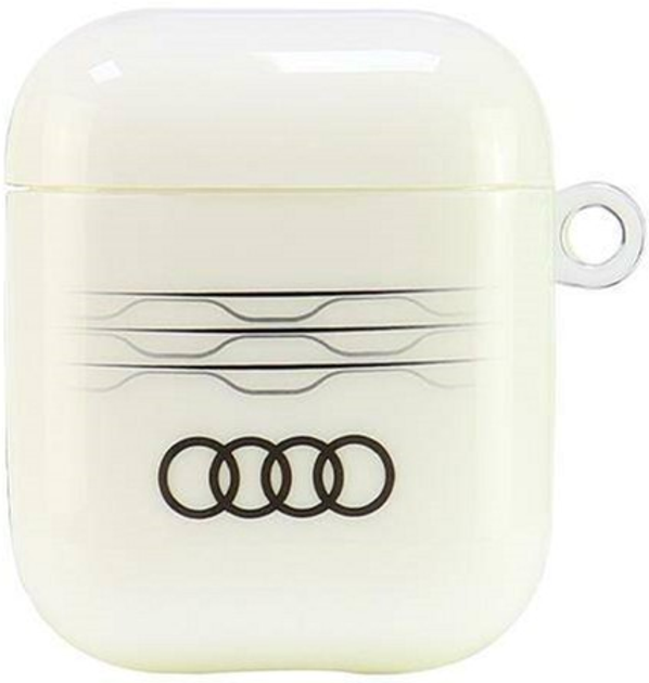 Etui Audi IML Geometric Pattern do AirPods 1 / 2 White (6955250228206) - obraz 1