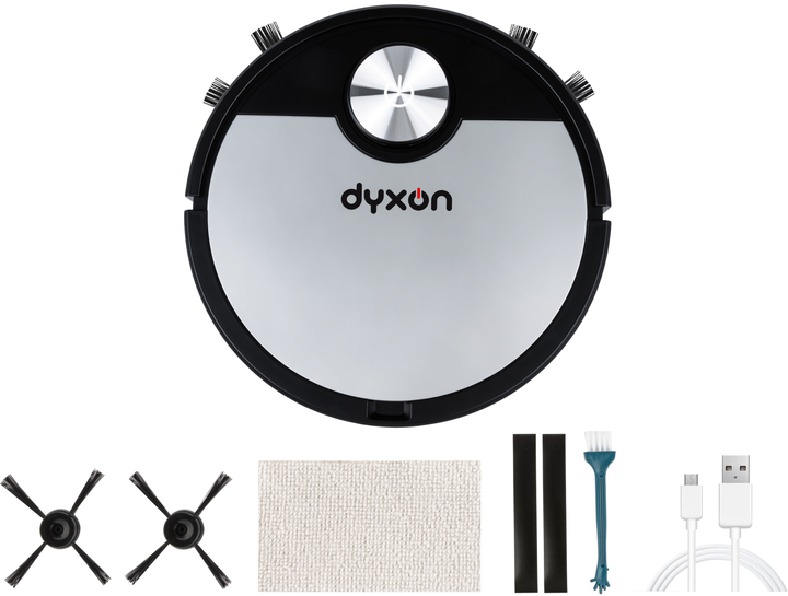 Робот-пылесос DYXON MEGAVAC 3000S PRO Wet Clean Black-silver с влажной уборкой - Фото 6 Робот-пылесос DYXON MEGAVAC 3000S PRO Wet Clean Black-silver с влажной уборкой - изображение 6