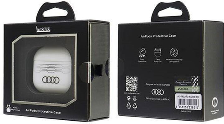 Etui Audi IML Geometric Pattern do AirPods 3 White (6955250228213) - obraz 6