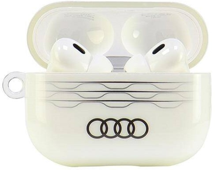 Etui Audi IML Geometric Pattern do AirPods Pro 2 White (6955250228220) - obraz 2