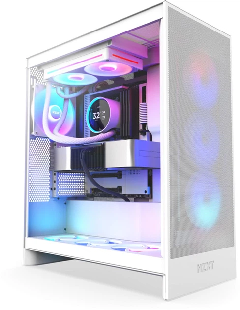 Chłodzenie cieczą NZXT Kraken Elite RGB 240 mm AIO liquid cooler w/Display. RGB. Fans White (RL-KR24E-W2) - obraz 5