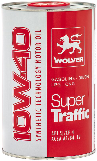 Моторна олива Wolver Super Traffic 10W-40 1 л (4260360942549) - Фото 1 Моторна олива Wolver Super Traffic 10W-40 1 л (4260360942549) - зображення 1