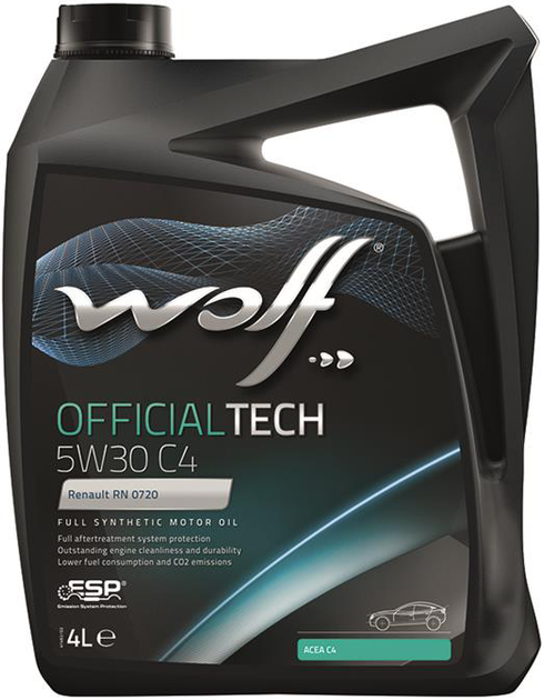 洋楽 WOLF: WOLF Моторное масло Wolf OfficialLTech 5W-30 C4 5 л (8308512) – фото