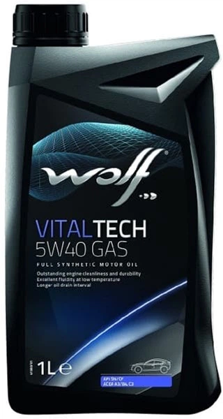 Моторна олива Wolf VITALTECH 5W40 GAS 1 л (8325892) – фото