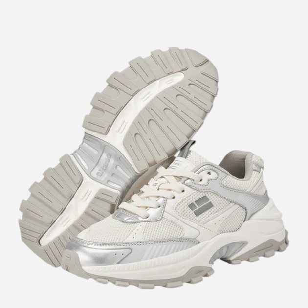 Buty trekkingowe damskie D.Franklin 347 Track Flag DFSH347001-SILV 39 (6UK/8US) 25.3 cm Srebrne (8445333662068) - obraz 4