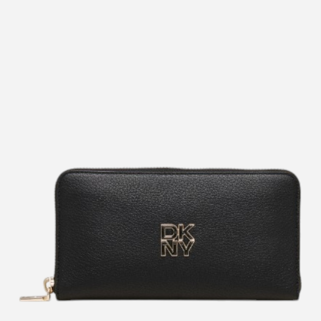 Гаманець жіночий шкіряний DKNY Bushwick Large Zip Around Wallet R43ZKF82 Чорний (755403218261) - зображення 1