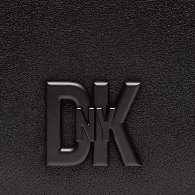 Сумка-шоппер жіноча з натуральної шкіри DKNY Seventh Avenue Md Ew Tote R41AKC01 Чорна (755404250376) - зображення 4