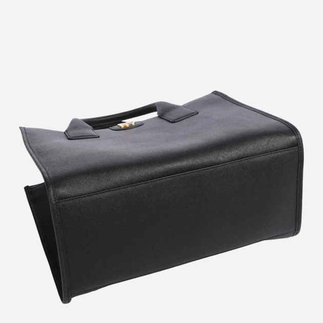 Torba shopper damska ze skóry naturalnej DKNY Carol Md Tote R43AKQ11 Czarna (755403204011) - Zdjęcie 4 Torba shopper damska ze skóry naturalnej DKNY Carol Md Tote R43AKQ11 Czarna (755403204011) - obraz 4