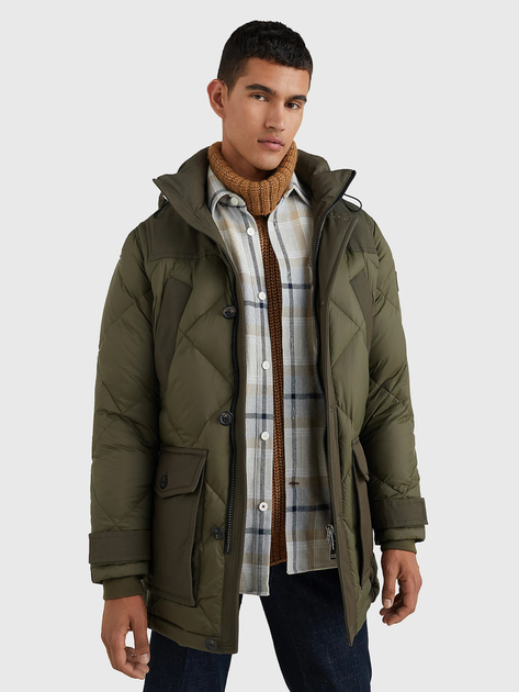 Куртка зимняя мужская Tommy Hilfiger MW0MW27690-RBN S Хаки ...