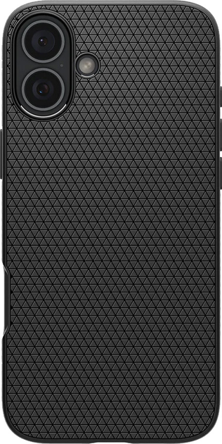 Etui Spigen Liquid Air dla Apple iPhone 16 Plus Matte Black (ACS08066) - obraz 2