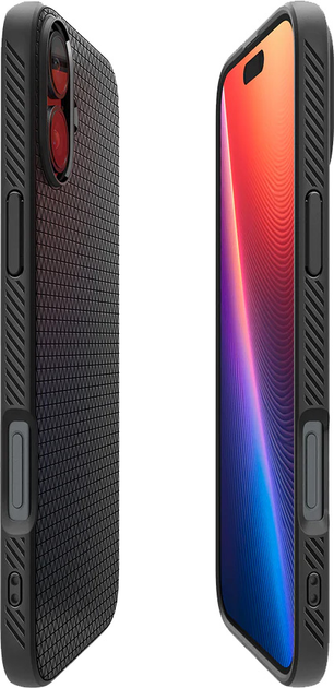Панель Spigen Liquid Air для Apple iPhone 16 Plus Matte Black (ACS08066) - зображення 8