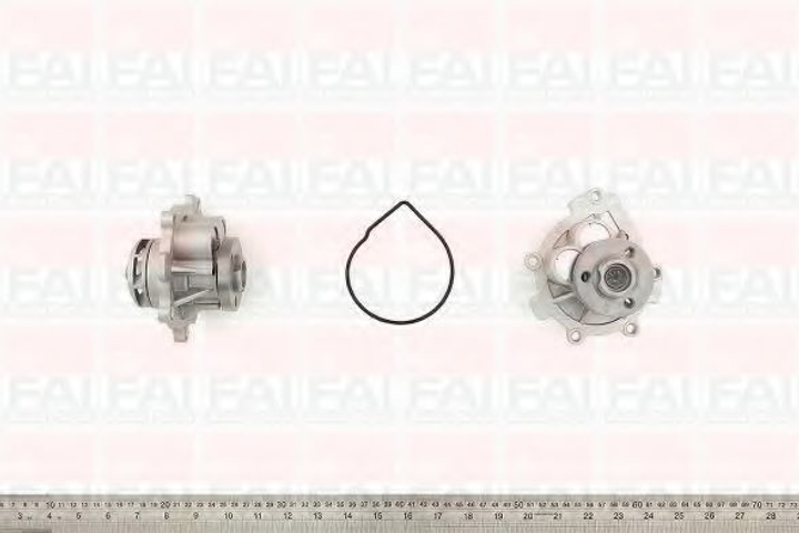 Помпа водяна FAI Auto Parts Alfa Romeo 159 (939_) 1.8 Mpi (939axl1a) (939 A4.000) 06/2005_11/2011 (WP6429) - зображення 1