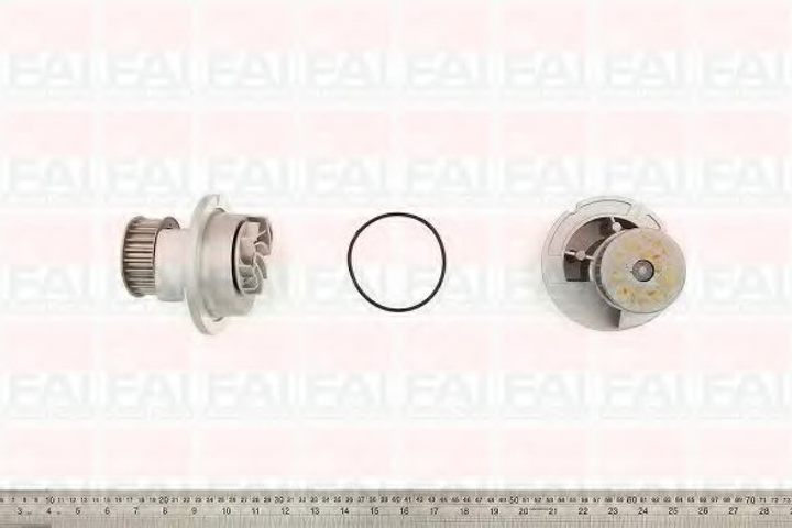 Помпа водяна FAI Auto Parts Opel Astra G Convertible (T98) 1.8 16V (F67) (Z 18 Xe) 07/2003_10/2005 (WP6241) - зображення 1