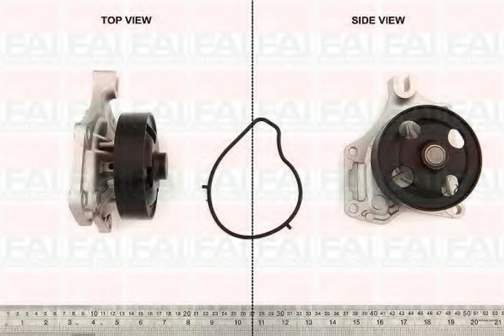 Помпа водяна FAI Auto Parts Mazda 3 (Bk) 1.6 (Bk14) (Z627) 10/2003_06/2009 (WP6473) - зображення 1