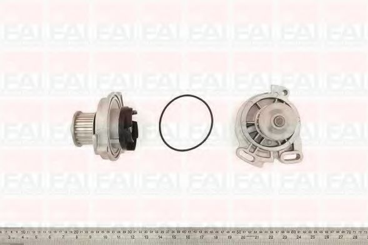 Помпа водяна FAI Auto Parts VW Transporter LV Bus (70b, 70c, 7db, 7dk, 70j, 70k, 7dc, 7dj) 2.4 D (Aja) 08/1997_04/2003 (WP2925) - изображение 1