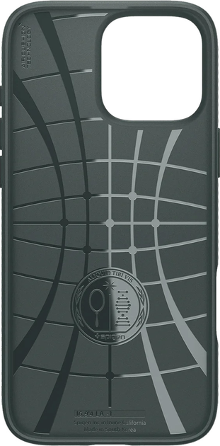 Etui Spigen Liquid Air dla Apple iPhone 16 Pro Abyss Green (ACS08119) - obraz 4