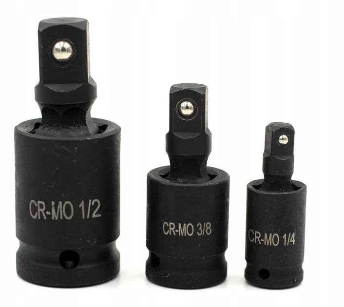 Набор переходников на шарнирах 1/4", 3/8", 1/2" Silver S11035 - изображение 2