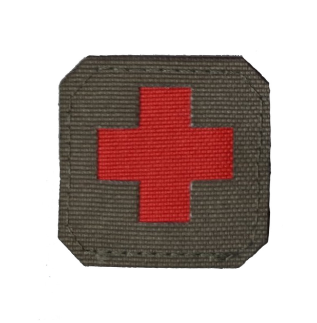 Нашивка Medic Laser Cut Olive/Red - изображение 1