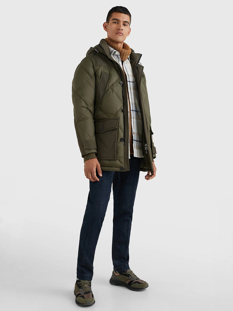Kurtka zimowa męska Tommy Hilfiger MW0MW27690-RBN XXL Khaki (8720641456043) - obraz 3