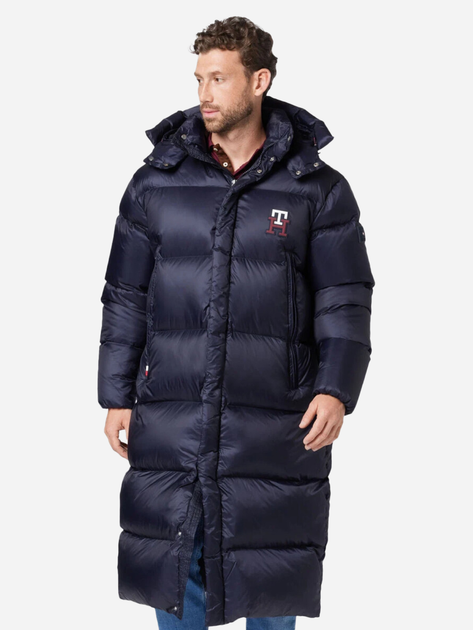 Kurtka zimowa męska długa Tommy Hilfiger MW0MW27686-DW5 L Granatowa (8720641544979) - obraz 1