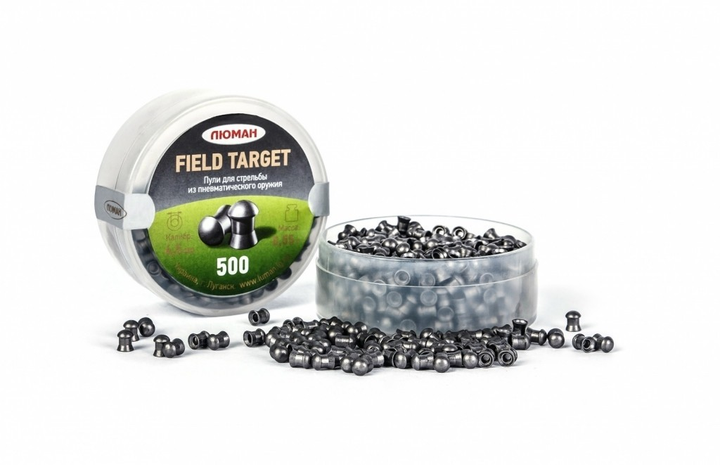 Пули круглоголовые Люман Field target (0,55 гр 500 шт) - изображение 1