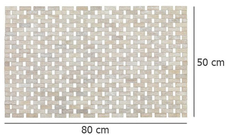 Dywanik łazienkowy Wenko Bamboo bambusowy 50 x 80 cm beżowy (4008838265260) - obraz 4
