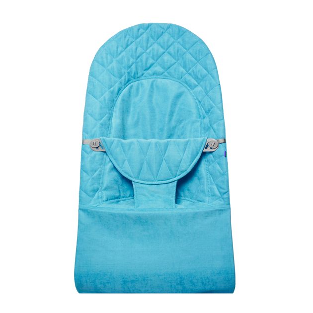 Сменный чехол на шезлонг babybjorn для шезлонга Baby Bjorn Balance Soft голубой в клетку хлопок (BBS-00-13) - изображение 7
