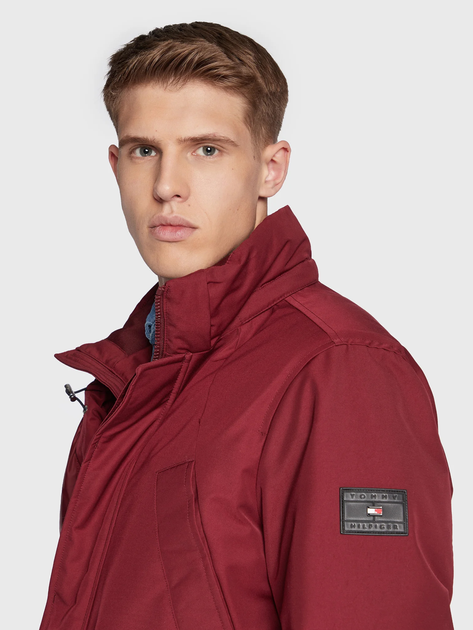 Парка зимова чоловіча Tommy Hilfiger MW0MW27689-VLP 2XL Бордова (8720641538077) - зображення 4