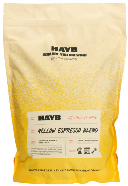 Кава в зернах Hayb Yellow Espresso Blend 1 кг (5904844570079) - зображення 1