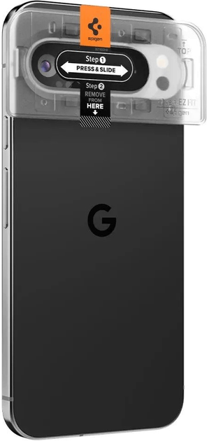 Szkło hartowane Spigen Glas.tR EZ-Fit Optik na aparat Google Pixel 9 Pro (2-pack) (8809971233125) - obraz 3