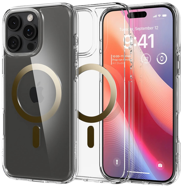 Панель Spigen Ultra Hybrid MagFit для Apple iPhone 16 Pro Gold (ACS08132) - зображення 4