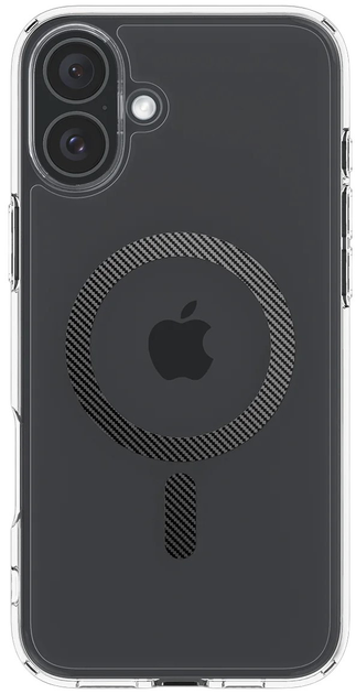 Etui Spigen Ultra Hybrid MagFit do Apple iPhone 16 Carbon Fiber (ACS08207) - obraz 1