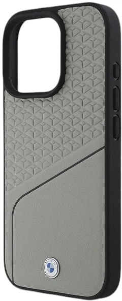 Etui CG Mobile BMW Sign Leather Textured MagSafe do Apple iPhone 16 Pro Grey (BMHMP16L23RDCLG) - obraz 5