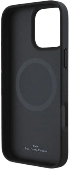 Etui CG Mobile BMW Sign Leather Textured MagSafe do Apple iPhone 16 Pro Grey (BMHMP16L23RDCLG) - obraz 6