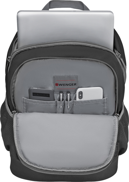 Рюкзак для ноутбука Wenger Quadma 16" Gray (653215) - Фото 4 Рюкзак для ноутбука Wenger Quadma 16" Gray (653215) - изображение 4