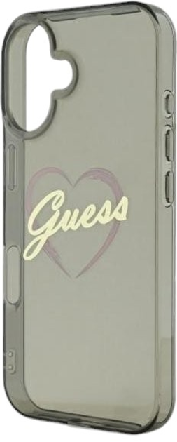 Панель Guess Hardcase IML Heart для Apple iPhone 16 Plus Black (GUHCP16MHCHGSPK) - зображення 6
