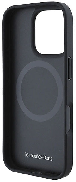 Панель Mercedes-Benz Textured And Plain Leather MagSafe для iPhone 16 PRO MAX Beige (MEHMP16X23RBARE) - зображення 3