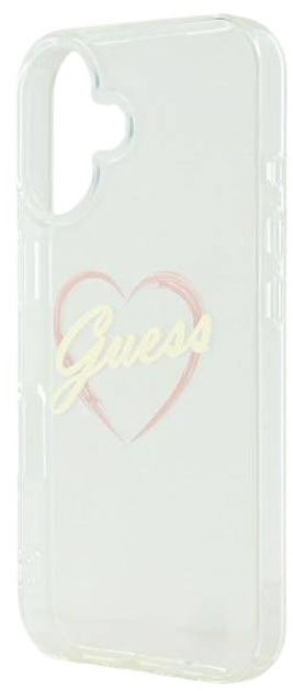 Etui Guess Hardcase IML Heart do Apple iPhone 16 Plus Transparent (GUHCP16MHCHGSPT) - obraz 6