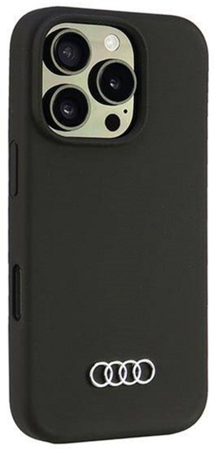 Панель Audi Silicone Case для Apple iPhone 16 Pro Black (6955250227971) - зображення 2