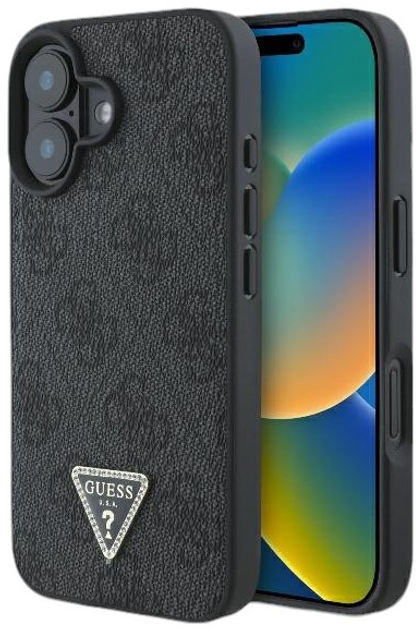 Панель Guess Hardcase New 4G Triangle для Apple iPhone 16 Plus Black (GUHCP16MPG4GPK) - зображення 1