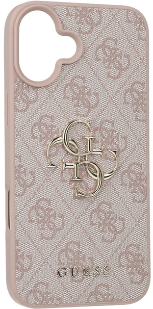 Etui Guess Hardcase 4G Big Logo do Apple iPhone 16 Pink (GUHCP16S4GMGPI) - obraz 4