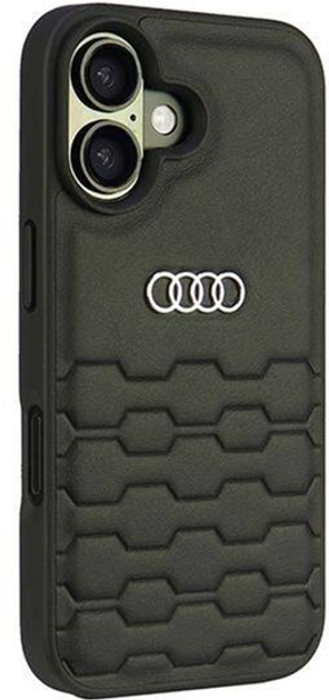 Панель Audi Synthetic Leather для Apple iPhone 16 Black (6955250228411) - зображення 3